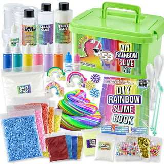 CraftBud Slime Kit DIY for Girls Boys , Arts & Crafts For Kids Girls Toys 8  - 11, Slime Making Kit Glows in The Dark 