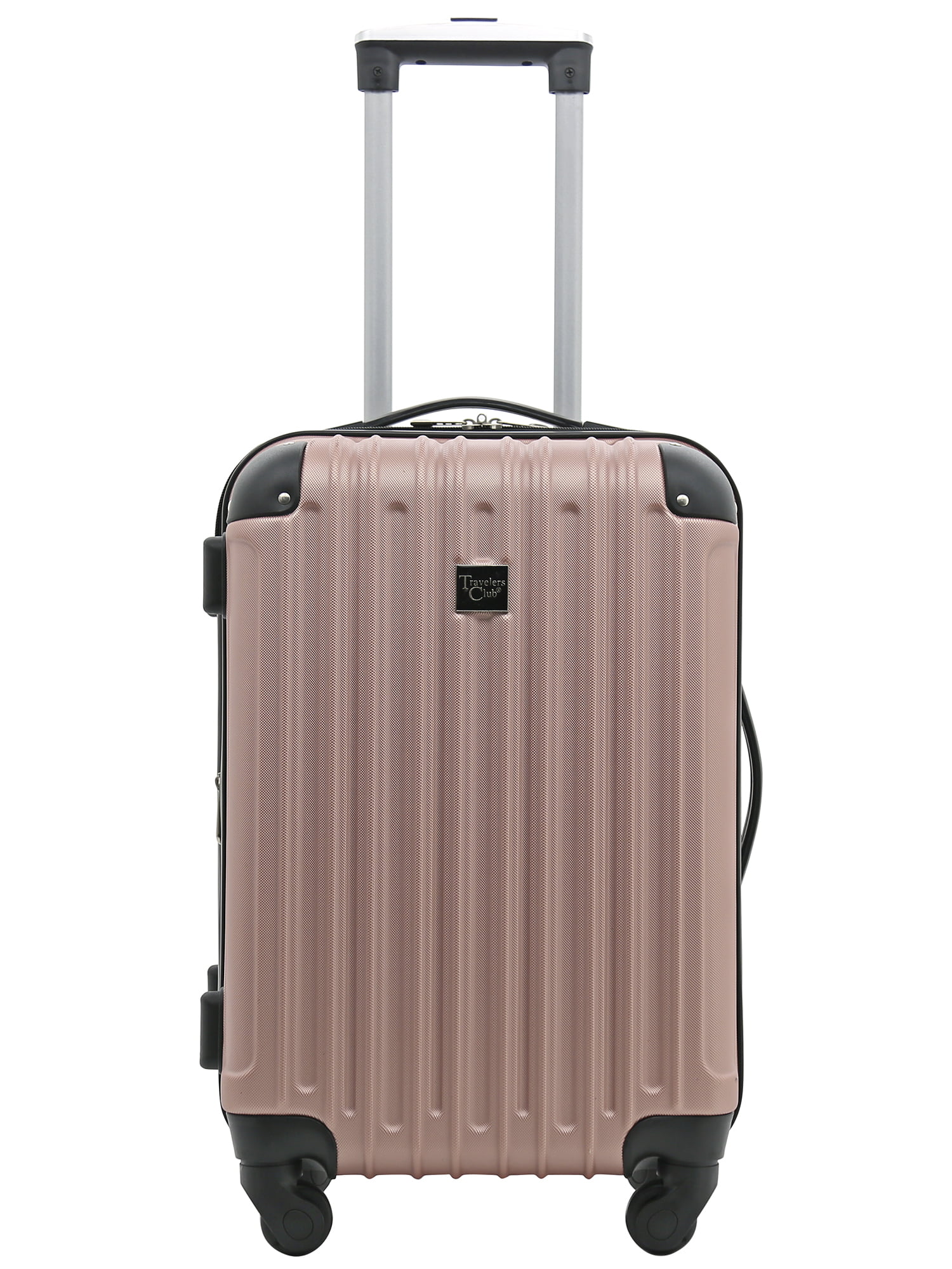 Travelers Club Midtown Hardside - Juego de viaje para equipaje de 4 piezas,  Bronceado, Midtown Hardside - Juego de equipaje de viaje de 4 piezas