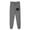 Dark Gray, variant on Fartey Womens Mens Sweatpants Fall Fleece Lined Jogger Pants with Pockets Fashion Print Drawstring High Waisted Cinch Bottom Sweatpant Black S