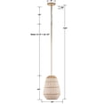 thumbnail image 5 of ZAN-9011-SG-Crystorama Lighting-Zanzibar - 1 Light Pendant-14 Inches Tall and 10 Inches Wide, 5 of 19