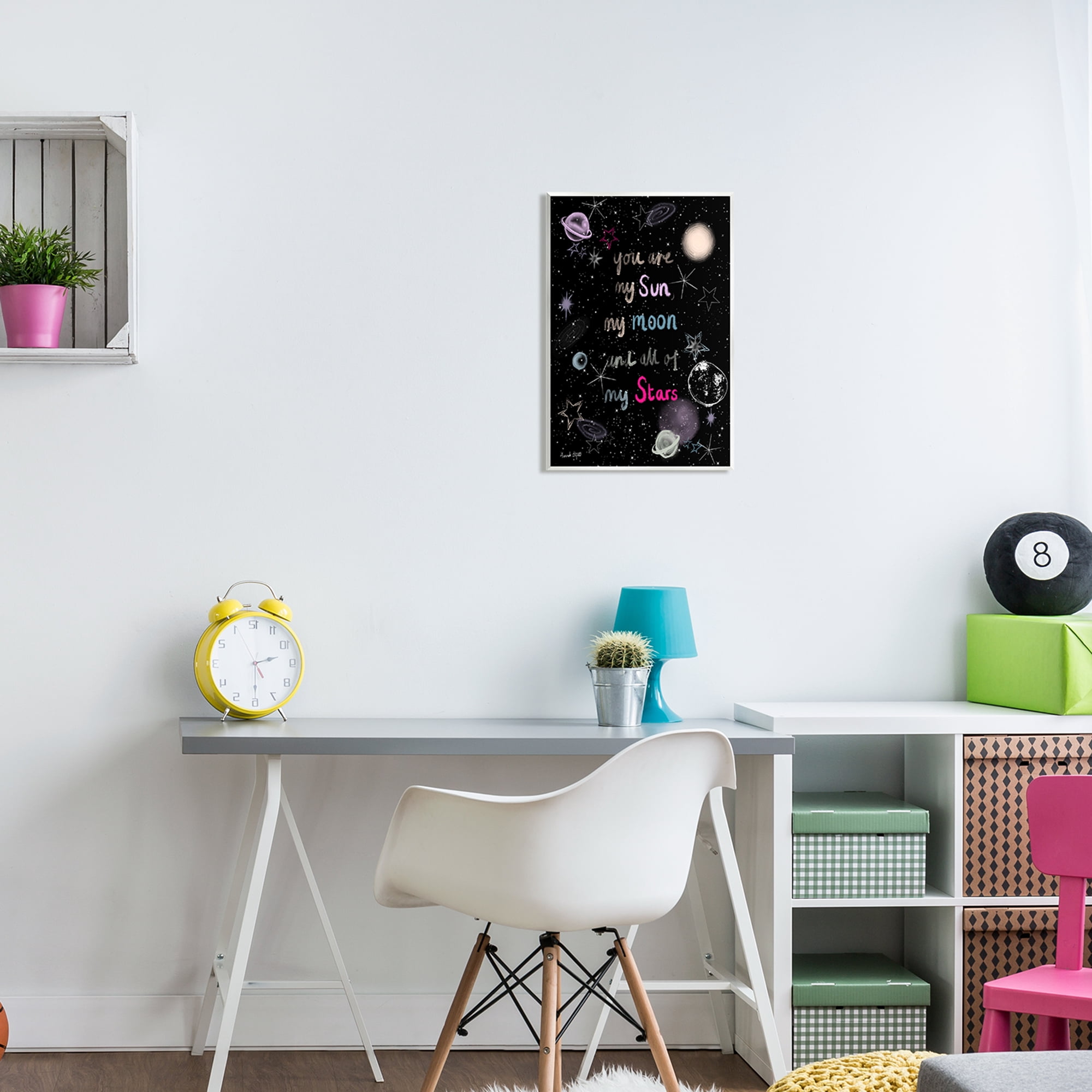 Stupell Industries Outer Space Phrase Typography Painting Unframed Art Print Wall Art, 13 x 19