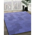 thumbnail image 3 of Ahgly Company Machine Washable Indoor Round Transitional Purple Area Rugs, 8' Round, 3 of 7