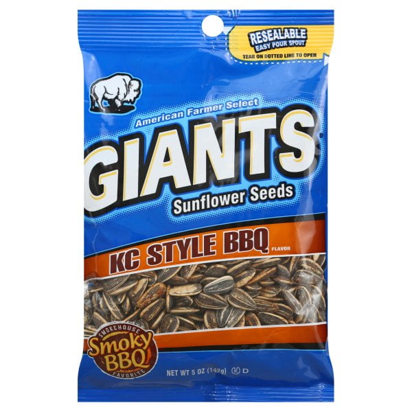 GIANTS KC STYLE BBQ SUNFLOWER SEEDS 5OZ
