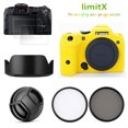 thumbnail image 1 of Bundle Kit Camera Silicone Case Skin Cover Screen Protector UV CPL Filter Lens Hood Cap For Canon EOS R7 RF-S 18-150mm STM Lens, 1 of 7