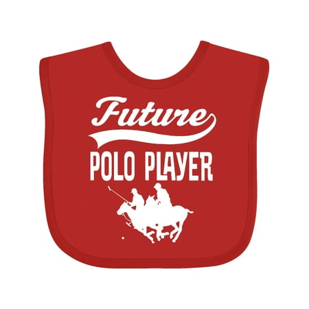 

Inktastic Future Polo Player Childs Sports Gift Baby Boy or Baby Girl Bib