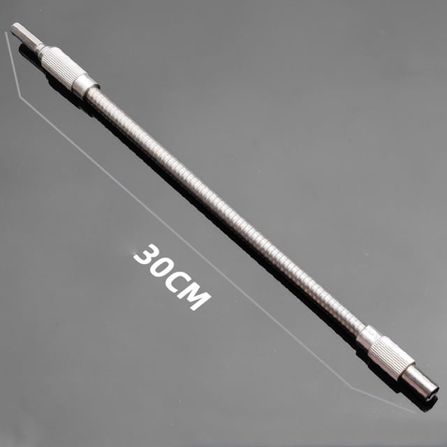 Xihbxyly Broca de Extensión de Vástago Hexagonal, Herramienta Universal de Eje Flexible, Alcance Multiángulo, Diseño Compacto para Espacios Reducidos, Reparaciones de Bricolaje, Acero Al Carbono Dura