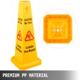 thumbnail image 3 of Vevor JSZ6PCSLSFHBZ0001 Plastic Floor Safety Cone Bilingual, Yellow, 6 Packs, 3 of 9