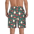 thumbnail image 3 of Kdxio Santa Claus Pattern Mens Casual Shorts - Drawstring Summer Beach Sports Shorts for Men, 3 of 5
