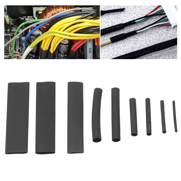 Eujgoov Juego de tubos termorretráctiles negros de 385 piezas combinación para reparaciones de cables soldadura con estuche de almacenamiento ANGGREK Otros