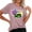 Pink, variant on OJSFQUFP Fitted Shirt Pink Women Vintage 80S T Shirts Casual Retro 80S Party Shirt Tops Fashion Tops Dressy Casual Shirts S