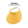 thumbnail image 6 of Yesbay Unisex Sun Hat Adjustable Elastic Band Empty Top Wide Long Brim Lightweight Anti-slip Breathable Women Men Beach Cap Sun Hat Outdoor Headwear, 6 of 8