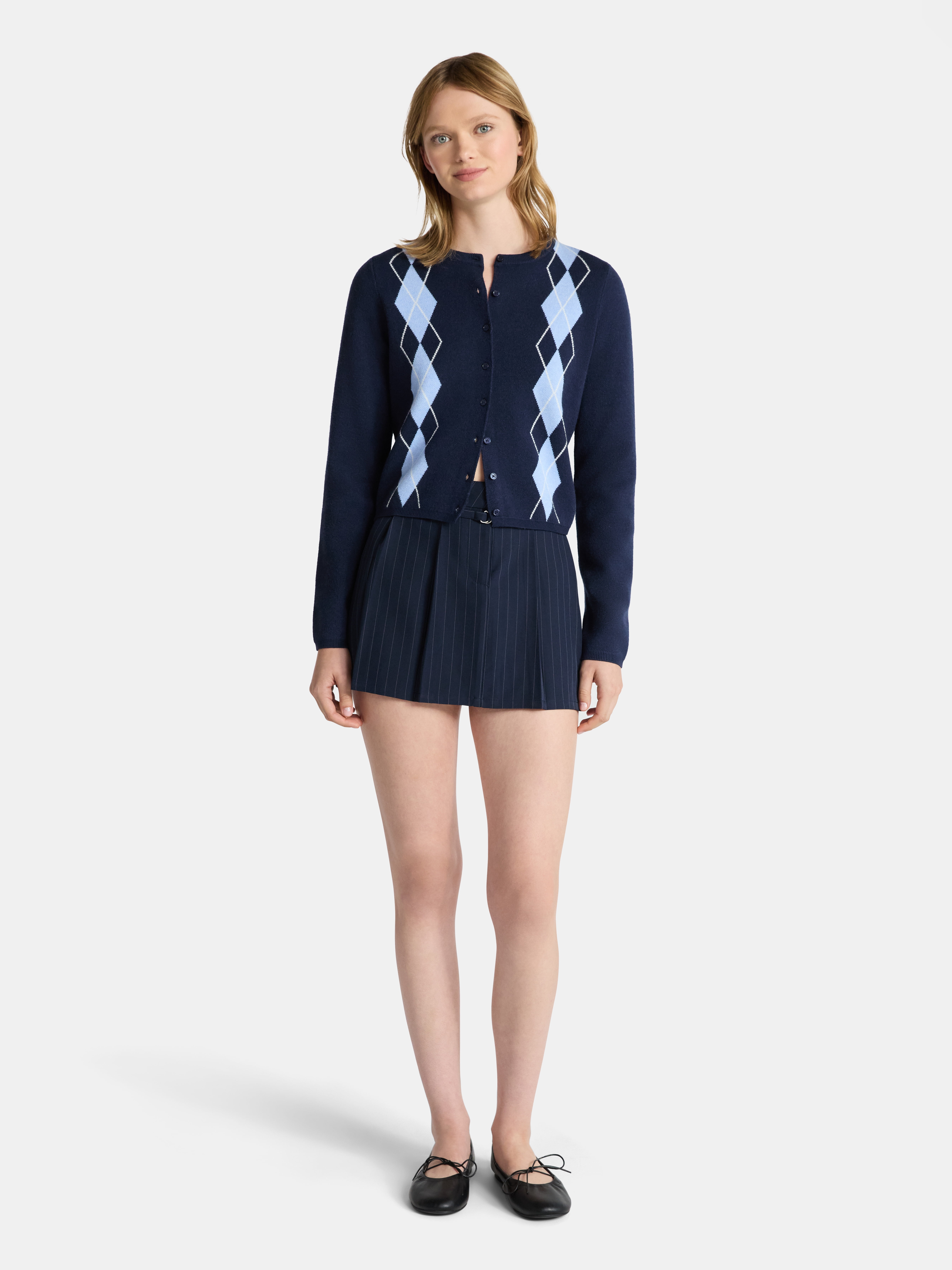 Button-Front Cardigan, Women's - image 2