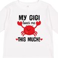thumbnail image 4 of Inktastic My Gigi Loves Me Grandkids Boys or Girls Long Sleeve Toddler T-Shirt, 4 of 5