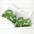 thumbnail image 6 of Ambesonne Nature Throw Pillow Cover 2 Pack, Vibrant Tropical Foliage, 24", Hunter Green Yellow, 6 of 7