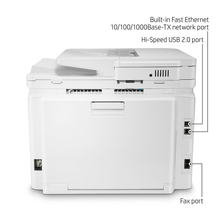HP Color LaserJet Pro M283cdw Wireless All-in-One Laser Printer, Remote  Mobile Print-Print Scan Copy Fax-Auto 2-Sided Printing, White, Cefesfy  Printer
