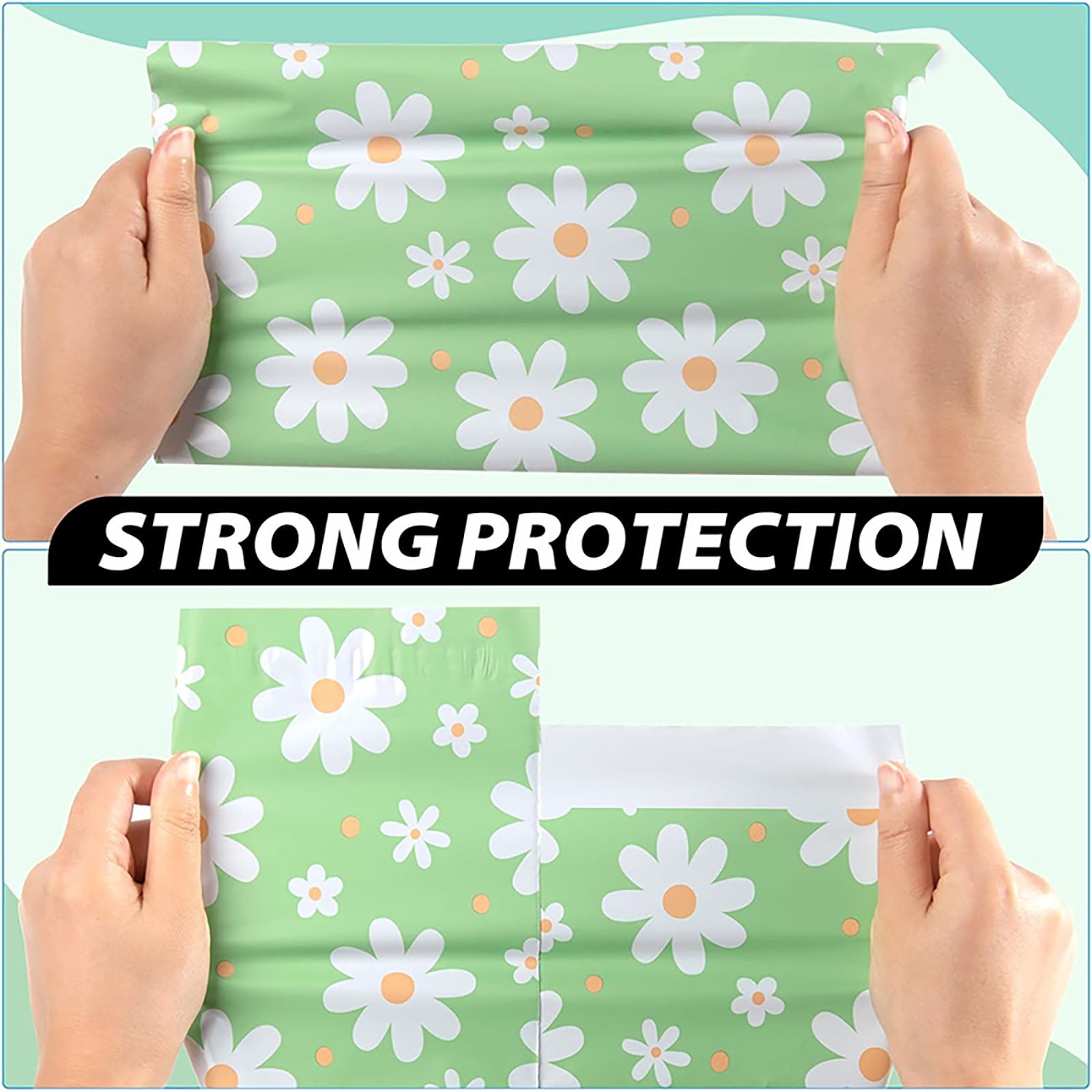 Floral Poly Mailers 10x13 Inch 100Pcs, Self-Seal Mailing Envelopes for Clothing & Small Business, Strong Adhesive Shipping Bags