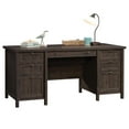 thumbnail image 4 of Home Square 2-Piece Set with Executive Desk & Library Base Cabinet in Coffee Oak, 4 of 21