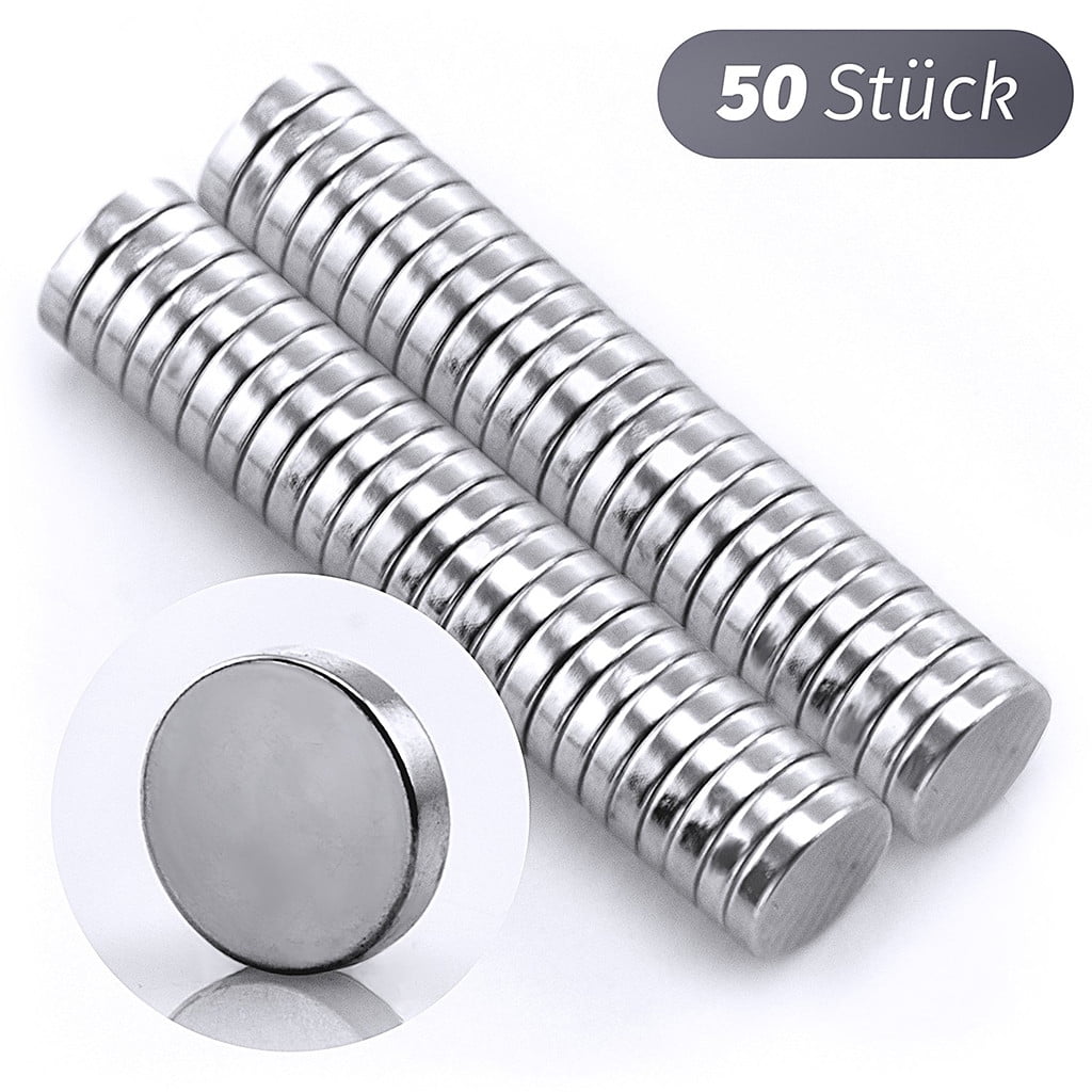 Neodymium Magnet Small Strong Round 50pcs Rare Earth  Permanent  Nickle Disc New 