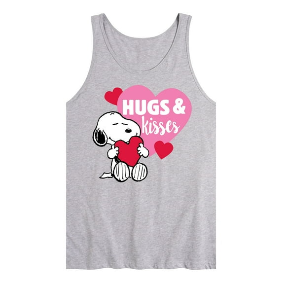 Peanuts - Snoopy Hugs And Kisses - Men's Jersey Tank Top