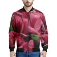thumbnail image 4 of Chaqueta con cremallera y estampado de flores de alstroemerias para hombre, sudadera étnica con estampado 3D, chaqueta informal de calle, abrigo de manga larga con cremallera, 4 of 5