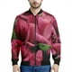 thumbnail image 4 of Chaqueta con cremallera y estampado de flores de alstroemerias para hombre, sudadera étnica con estampado 3D, chaqueta informal de calle, abrigo de manga larga con cremallera, 4 of 5