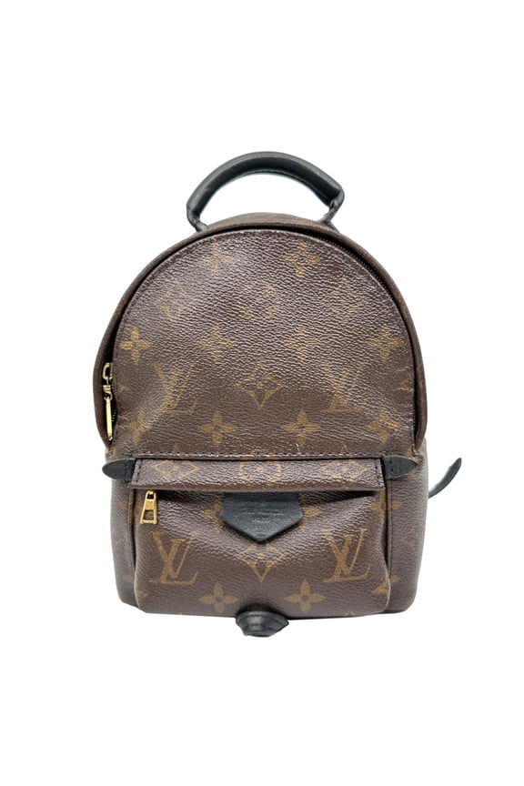 Pre-Owned Louis Vuitton Palm Spring Mini Monogram Canvas Backpack Brown