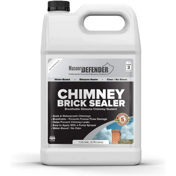 Masonry Defender, Masonry, Clear Siloxane Industrial Sealant, 9 lb 1 gal