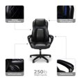 thumbnail image 3 of OFM High Back & Lumbar Support Swivel Gaming Chair, Black, 3 of 15