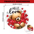thumbnail image 3 of Xihbxyly Placa de Puerta con Forma de Rosa de San Valentín, Adorable Colgante de Pared de Madera, Artesanía Duradera, Decoración Versátil para El Hogar, Regalo Perfecto para Tus Seres Queridos, Fácil, 3 of 7