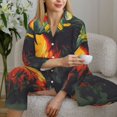 thumbnail image 6 of Sikiie Hawaiian Style Bald Eagle Women's Long-Sleeve Shirt and Full-Length Bottom Pajama Set (s-xxl)-Small, 6 of 7