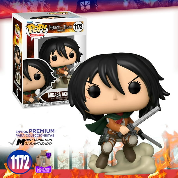 Funko Pop Mikasa #1172 Attack On Titan Anime Edición Limitada Funko Mikasa Ackerman Shingeki No Kyojin