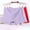 Purple, variant on Xysaqa 3 Pack Boy Shorts Women's Plus Size Cotton Underwear High Waisted Leak Proof Boyshorts Solid Color Comfy Stretch Ribbed Panties 3X 4X 5X 6X