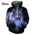 thumbnail image 3 of Sudadera con capucha con estampado 3D de lindos gatos para hombres y mujeres, sudaderas con capucha divertidas con gatos, sudaderas casuales, ropa de calle, 3 of 5