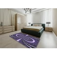 thumbnail image 4 of Ahgly Company Indoor Rectangle Patterned Lavender Purple Novelty Area Rugs, 6' x 9', 4 of 6
