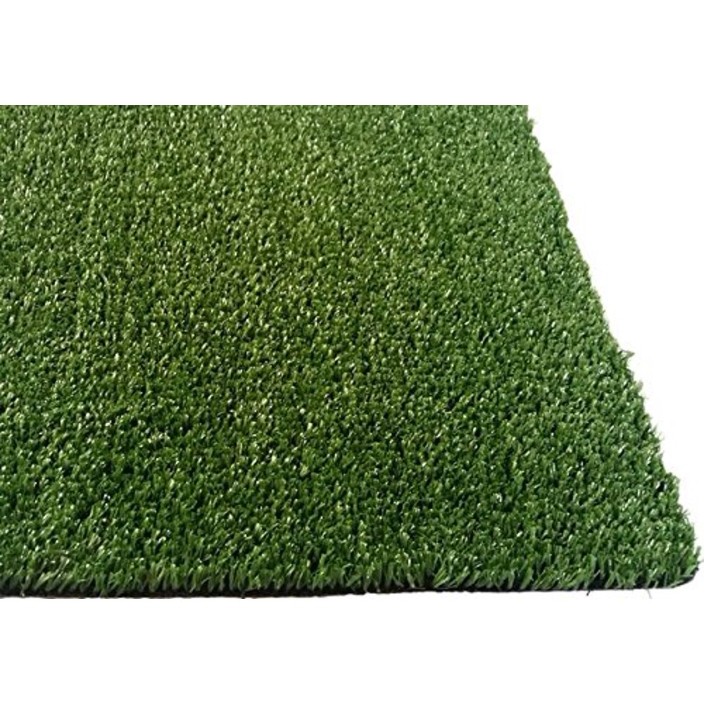 PZG Artificial Grass Rug w/ Drainage Holes & Rubber Backing2Tone