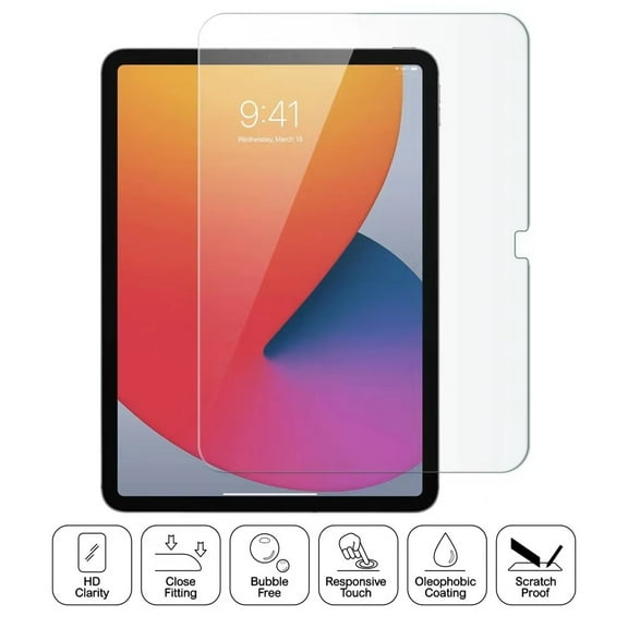 Xpm Screen Protector for Apple iPad 10th 2022 (10.9") Tempered Glass Screen Protector Round Edges 0.26MM Arcing [Anti-Bubble] [9H Hardness] [HD Clear] [Case Friendly]