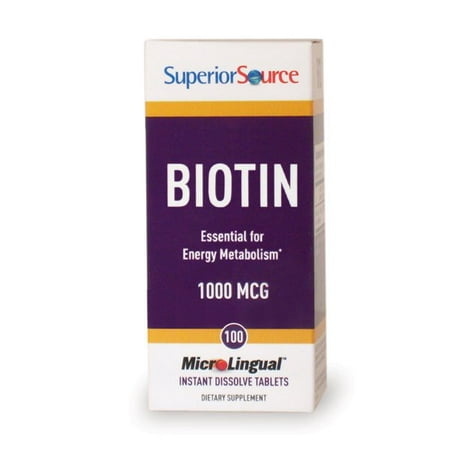 Biotin 1,000mcg Superior Source 100 Sublingual