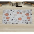 thumbnail image 1 of Floral Decorative Rug, Dutch Tulip Ottoman Flowers with Leaves Natural Ornaments of the World with Dots, Quality Carpet for Bedroom Dorm and Living Room, 6 Sizes, Pale Rust, by Ambesonne, 1 of 1