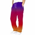 thumbnail image 2 of oqasdz Kids Child Tapered Pants with Stylish Color Gradient Trousers with Pockets Drawstring Versatile Casual Dailywear, 2 of 4