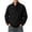 Black, variant on Stamzod Men's Quarter Zip Sweatshirt Dressy Casual Long Sleeve Pullover Work Top Trendy Fall Loose Casual Oversized Sweatshirts Black M