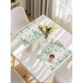 thumbnail image 5 of Eucalyptus Leaves Placemats Set of 8, Sage Green Summer Botanical Placemats for Dining Table, Place Mats for Kitchen Tabletop, Waterproof Wipeable Dining Table Mats Set, 5 of 9