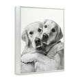 thumbnail image 4 of Stupell Industries Two Hugging Dogs Animals & Insects Painting White Framed Art Print Wall Art, 16 x 20, 4 of 10