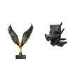 thumbnail image 1 of Estatua de la casa,Estatua de ala hecha a mano,artesanía de resina para cafetería,Figura de mesa,Estantes de sujetalibros Estatua de sujetalibros,Sujetalibros decorativos para libros pesados, 1 of 8