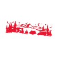 thumbnail image 2 of davian Car Sticker Decal Petg Vinyl Weather Resistant Creative Auto Hood Window Accessory Covers Scratches Suitable for Suv Rv Truck Decoration Red, 2 of 8