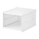 thumbnail image 1 of Caja de almacenamiento de zapatos Organizadores plegables sin instalación con puerta transparente Estante para ahorrar espacio Plástico resistente, 1 of 4