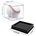 thumbnail image 3 of Vitrina acrílica de béisbol a prueba de polvo con soporte para recuerdo (negro), 3 of 6
