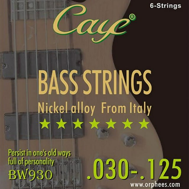 Pièces Cordes de Basses Électriques 4/5/6 Pcs (Ensemble) Alliage de Nickel Raccords de Basses Électriques Instruments de Musique