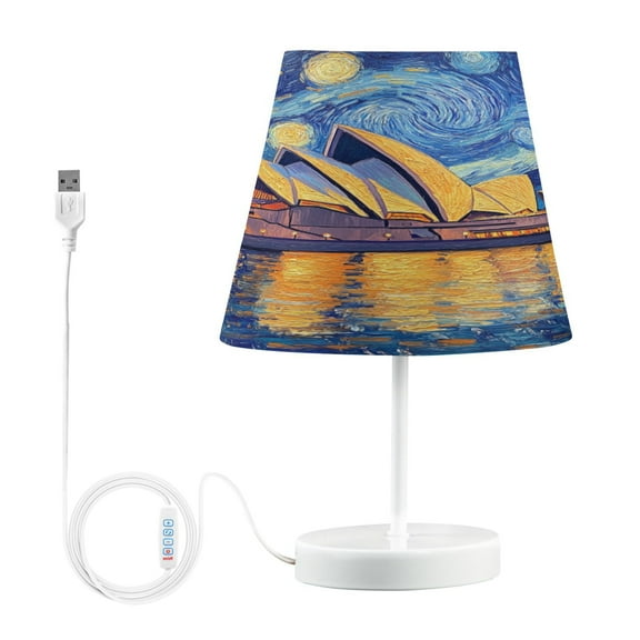 YAZAOO Table Lamp Creative Starry Echoes Pattern Simple Pattern Night Light