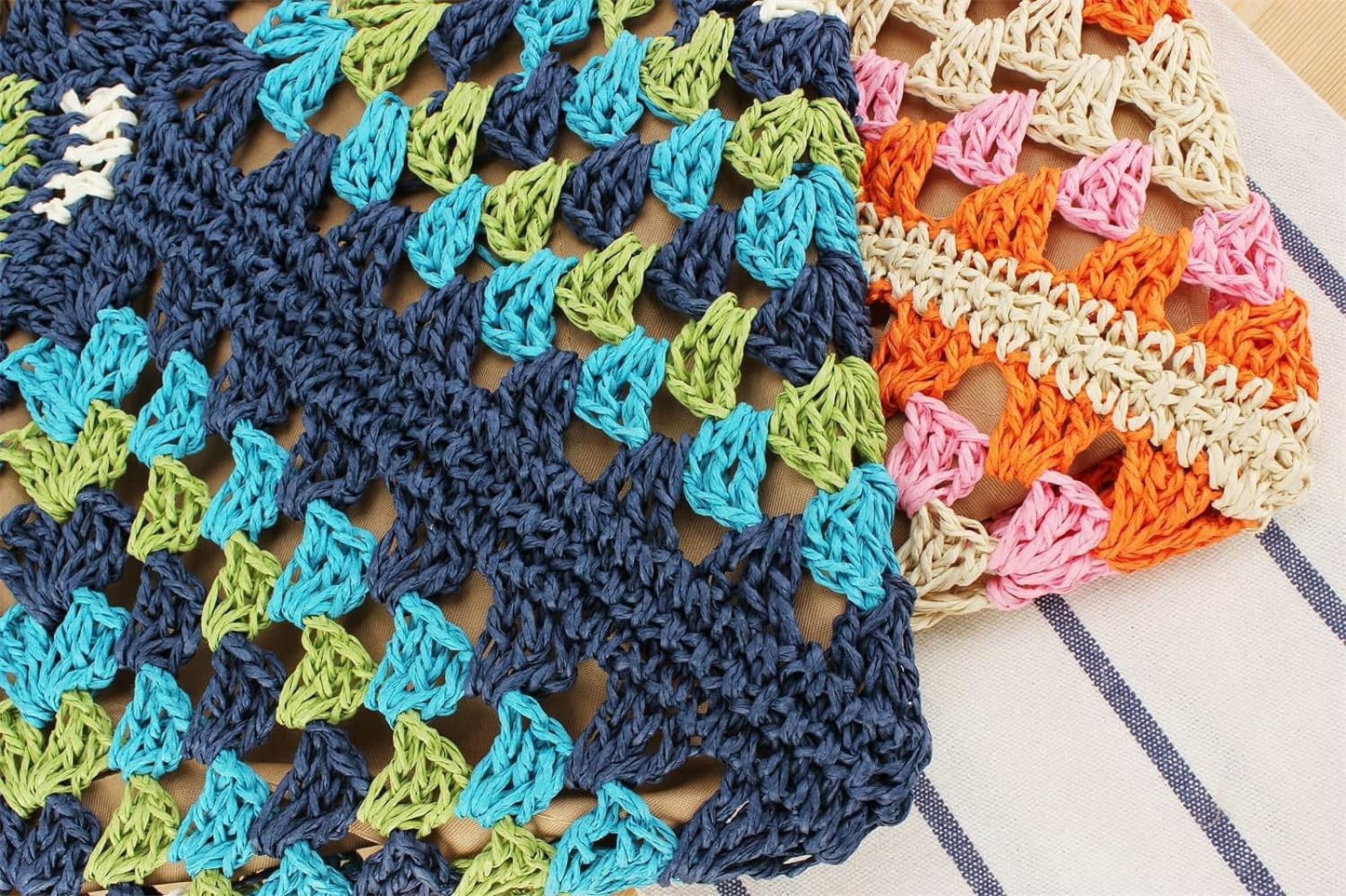 Zhengup Straw Bags for Women Summer Beach Tote Purse Crochet Shoulder Everything Holiday Work Everyday Handbag