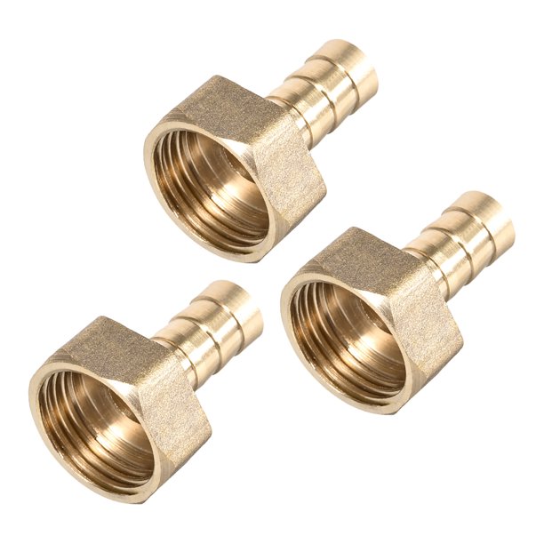 Brass Barb Hose Fitting Connector Adapter 10mm Barbed x G1/2 Female